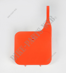 Plastic, front plate Flash Red R119 Honda CR125R, CR250R and CR500R from 1984 to 87 - PLAQUE AV CR R119